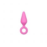 Easy Toys Pink Buttplugs With Pull Ring Medium