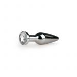Easy Toys Metal Butt Plug No. 9 Silver/clear