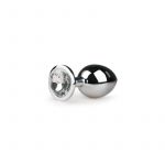 Easy Toys Metal Butt Plug No. 2 Silver/clear