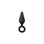 Easy Toys Black Buttplugs With Pull Ring Small