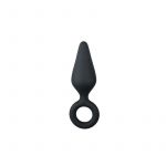 Easy Toys Black Buttplugs With Pull Ring Medium