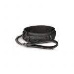 Easy Toys Collar With Leash Black