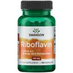 Swanson Riboflavina Vitamina B2 100mg 100 Cápsulas