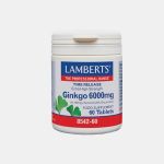 Lamberts Ginkgo Biloba Extra Potência 6000mg 60 Comprimidos