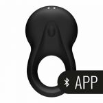 Satisfyer Anel Vibratório com App e Bluetooth Signet Ring Preto - PR17250