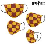 Máscara Reutilizável Harry Potter Infantil Amarelo