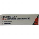 Acetilcisteína Sandoz 600mg x 20 Comprimidos Efervescentes