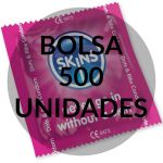 Skins Preservativos Dots & Ribs Bag 500 Unidades