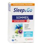 Ortis Sleep & Go Suplemento para Ação de Sono Rápido 30 Comprimidos