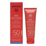 Protetor Solar Apivita Bee Sun Safe Gel-Creme Rosto Hidra Refrescante c/ Tom SPF50+ 50ml