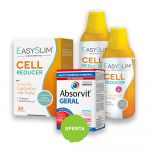 Easyslim Cell Reducer 2x500ml + Cell Reducer 30 Compimidos + Absorvit Geral 30 Comprimidos