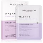Revolution Skincare Maskcare Maskne Calming & Purifying Máscara Profundamente Regeneradora Pele Sensível e Irritada 2 Un.