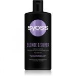 Syoss Blonde & Silver Shampoo Violeta Cabelo Loiro e Grisalho 440 ml