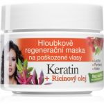 Bione Cosmetics Keratin + Ricinový Olej Máscara Regeneradora Cabelo 260ml