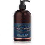 King C Gillette Beard & Face Wash Shampoo para Barba 350ml