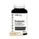Hivital Foods Probiotic 20 Strains 40 Billion CFU 120 Cápsulas