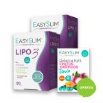 Easyslim Lipo3 2x60 Comprimidos + Gelatina de Frutos Exóticos com Stevia 15g
