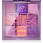 W7 Cosmetics Soft Hues Paleta de Sombras Tom Amethyst 8g