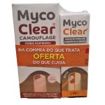 Myco Clear Solução Fúngica 3 em 1 para Unhas 4ml + Camouflage Verniz Respirável Natural 5ml
