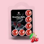 Secret Play Bolas Lubrificantes Beijáveis Brazilian Balls Sabor a Cereja 6x4gr