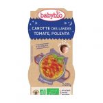 Babybio Boa Noite Mousseline de Cenoura de Landes, Tomate e Polenta 2 x 200g