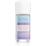 Astra Make-up S.o.s Nail Care Fast Gloss Top Coat Verniz de Camada Superior uma Proteção Perfeita e Brilho Intenso 12ml
