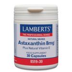 Lamberts Astaxantina 8mg com Vitamina E 30 Cápsulas