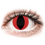Gelflex Crazy Lens Cat Eye Red Diárias sem Correção (2 Lentes)