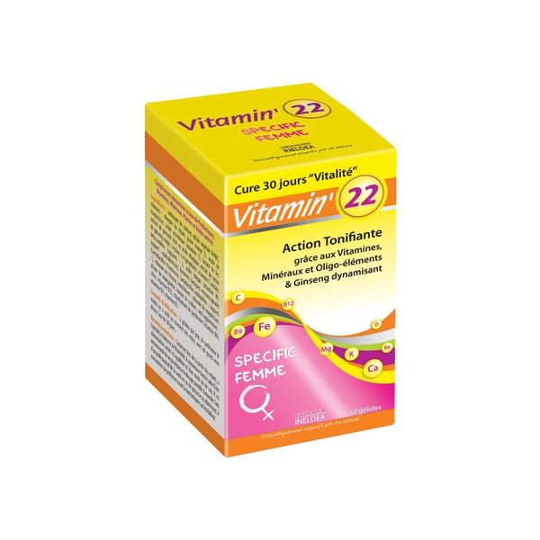 Vitamin22 Vitamin 22 Vitaminas E Plantas Mulher 60 Cápsulas Kuantokusta 