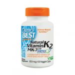 Doctor's Best Vitamina K2 MK7 Natural com MenaQ7, 100mcg 60 Cápsulas Vegetais