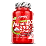 Amix Nutrition Vitamin D3 + Cálcio 2500 I.U. 120 Cápsulas