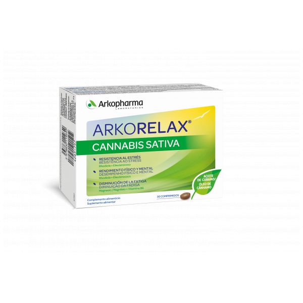 Arkopharma Arkorelax Cannabis Sativa 30 Cápsulas  Kuantokusta