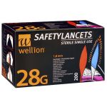 Wellion SafetyLancets 1.8mm 28g x 200 Unidades