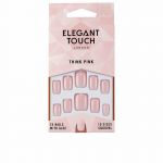 Elegant Touch Polished Colour 24 Nails With Glue Squoval Think Pink