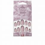 Elegant Touch Polished Colour 24 Nails With Glue Oval Mave Madness