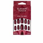 Elegant Touch Polished Colour 24 Nails With Glue Coffin Steel The Night