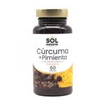 Sol Natural Cúrcuma + Pimenta Preta Bio 60 Cápsulas