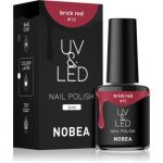 Nobea UV & LED Verniz de Gel Brilhante Tom Brick Red 15 6ml