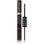 Note Cosmetique Brow Addict Tint And Shaping Gel de Styling para Sobrancelhas Tom 03 Dark Brown 2x5ml