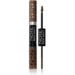 Note Cosmetique Brow Addict Tint And Shaping Gel de Styling para Sobrancelhas Tom 02 Light Brown 2x5ml
