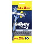 Gillette Blue3 Smooth Disposable Razors x16