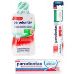 Parodontax Anti-Séptico Bucal e Gengivas Herbal 500ml + Extra Fresh Complete Protection 75ml + Escova de Dentes