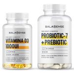 Balasense Vitamina D3 + Probiotico-7 & Pré-biótico