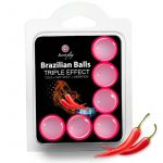 Secretplay Cosmetic Secret Play Set 6 Brazilian Balls Triple Efeito D-230995