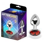 Afterdark Plug Anal com Joya Rojo Rubi Tamanho S Aluminio AD-294