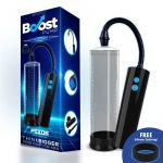 Boost Pump Bomba com Control Remoto para Ele Pénis PSX05 USB Recargable Transparente BO-080