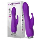 Latetobed Couby Silicone Rabbit Purple Vibrator G-855