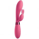 Omg Selfie Silicone Vibrator Rabbit Pink D-223157
