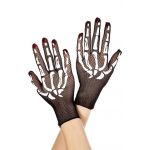 Music Legs -guantes Negro com Dib Esqueleto DA-850417-1