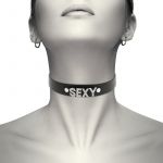 Coquette Hand Crafted Choker Vegan Leather Sexy D-229291